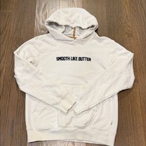 Men’s Smooth Like Butter White slim fit Hoodie medium